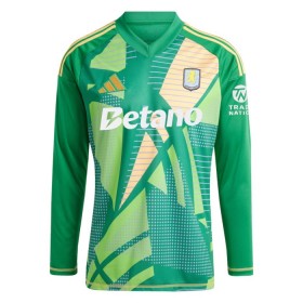 Camisetas Aston Villa Portero 2024-25 Manga Larga Verde - Hombre
